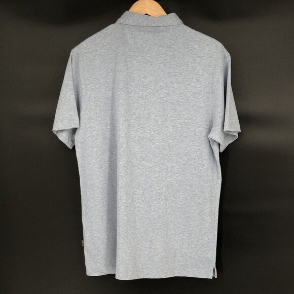 Howler Bros Men's Rookery Palm Tree Polo Shirt M Blue Heather Cotton Surf - Picture 2 of 9